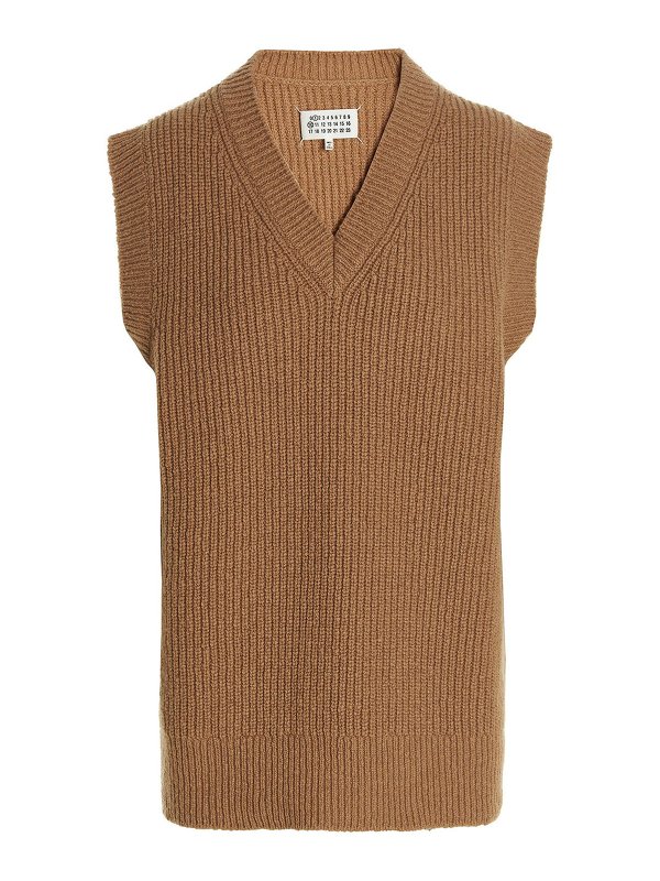 MM6 MAISON MARGIELA: vests - V-neck vest