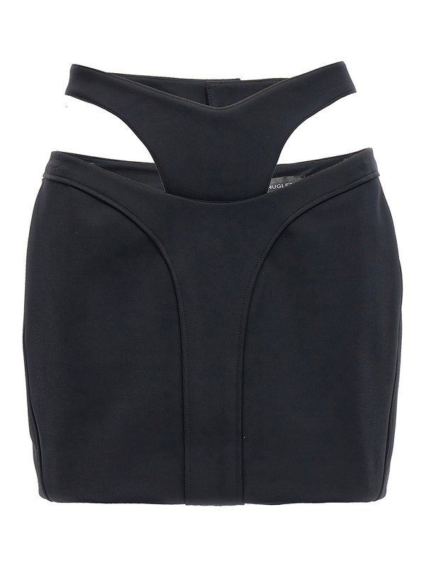 MUGLER: Knee length skirts & Midi - Stretch thong skirt