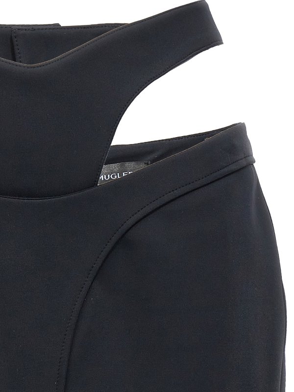 The Best Shops MUGLER: Knee length skirts & Midi - Stretch thong skirt