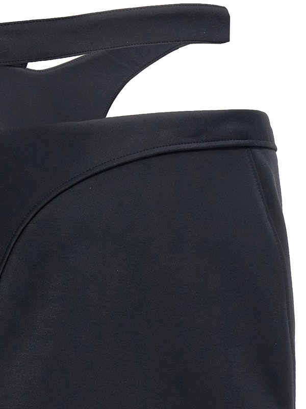 Stretch thong skirt shop online: MUGLER