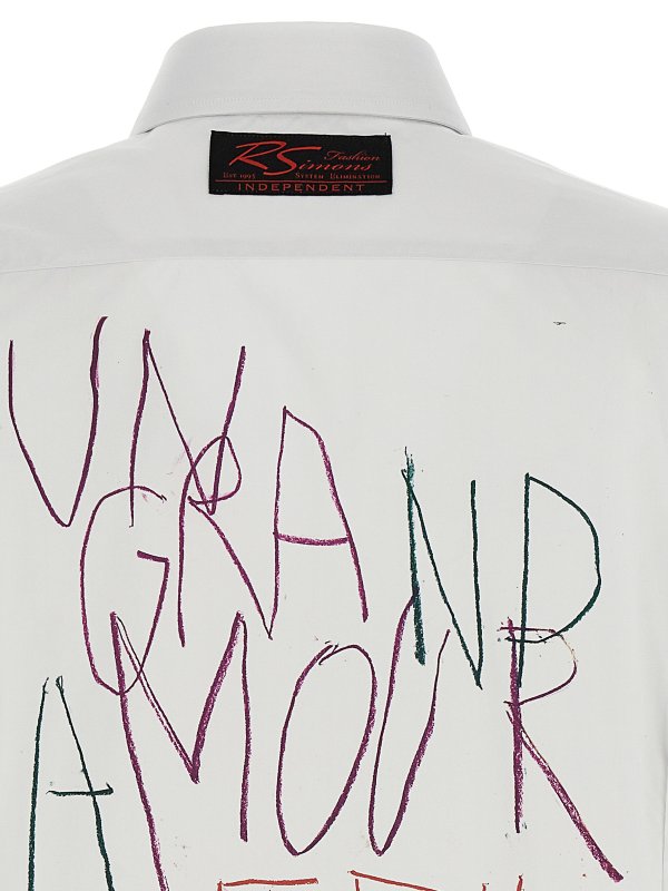 camicia grand amour shop online: RAF SIMONS