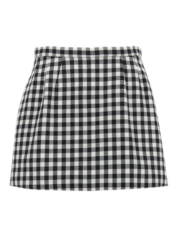 VALENTINO RED: Trousers Shorts - Vichy skort