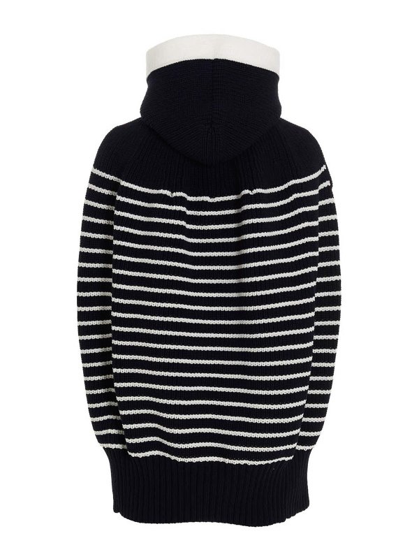 Sacai: タートルネック online - 膝丈コート - ブルー