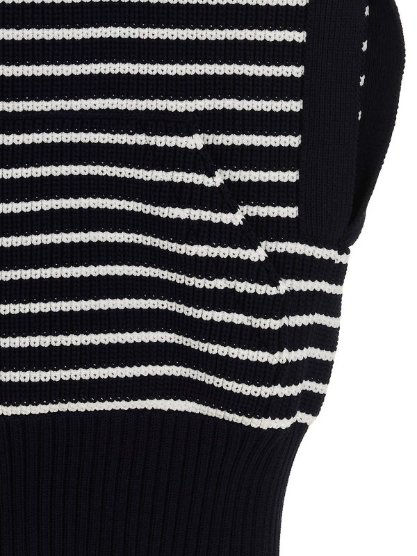 膝丈コート - ブルー shop online: Sacai