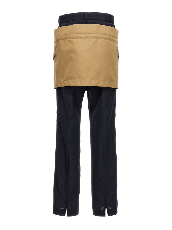 Sacai: カジュアルトラウザー online - ミニスカート - マルチカラー