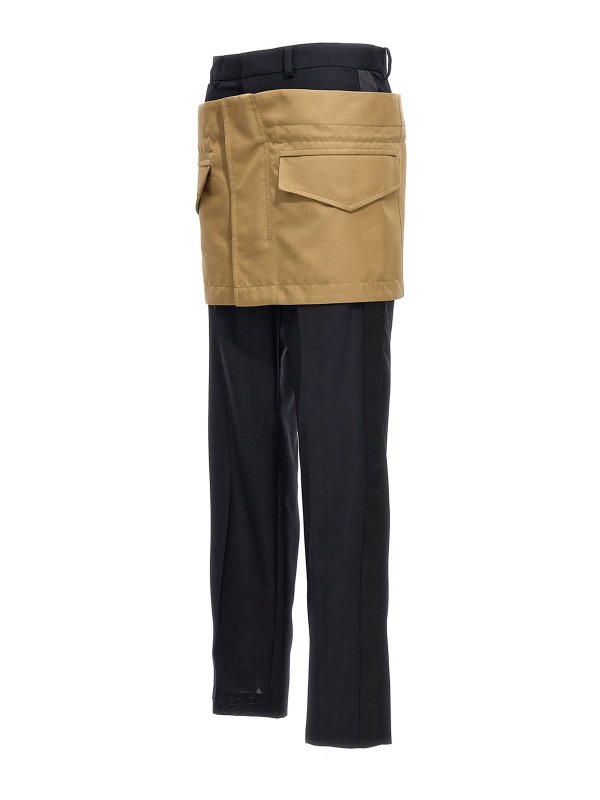 The Best Shops Sacai: カジュアルトラウザー - ミニスカート - マルチカラー