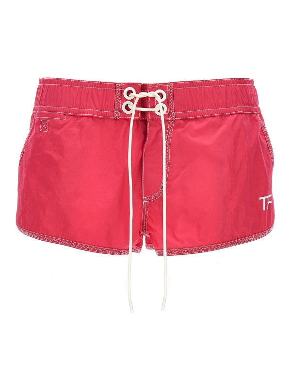 TOM FORD: Trousers Shorts - Logo nylon shorts