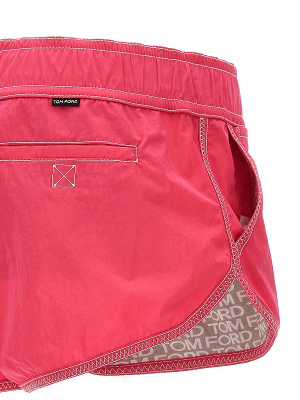 Logo nylon shorts shop online: TOM FORD