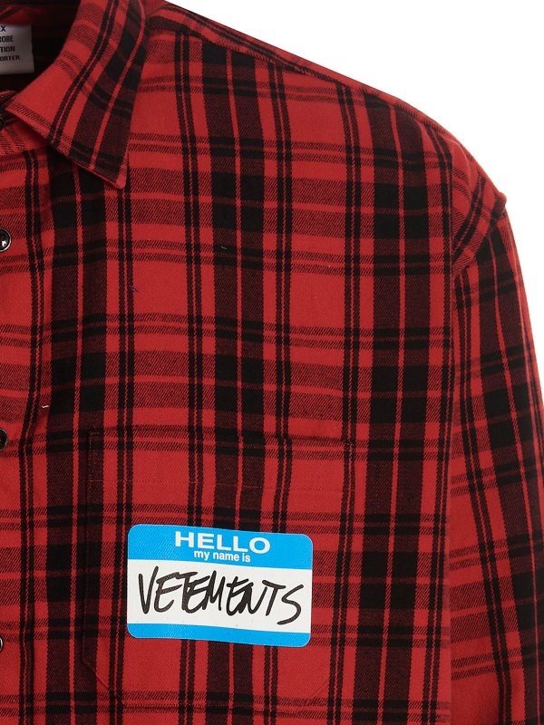 The Best Shops VETEMENTS: Hemden - Hemd - Rot