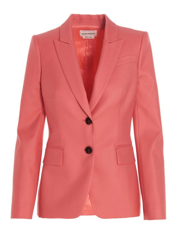 ALEXANDER MCQUEEN: blazers - Wool single breast blazer jacket