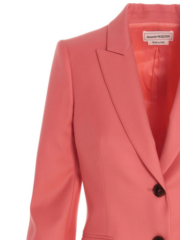 The Best Shops ALEXANDER MCQUEEN: blazers - Wool single breast blazer jacket