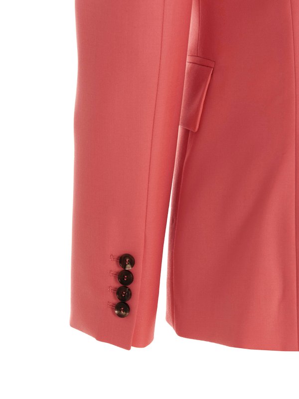 Wool single breast blazer jacket shop online: ALEXANDER MCQUEEN