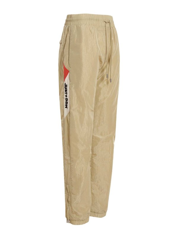 JUST DON: casual trousers online - Logo embroidery pants