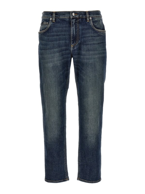 DOLCE & GABBANA: Jeans Rectos - Vaqueros Rectos - Azul