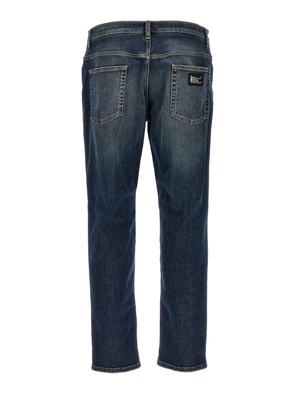 DOLCE & GABBANA: Jeans Rectos online - Vaqueros Rectos - Azul