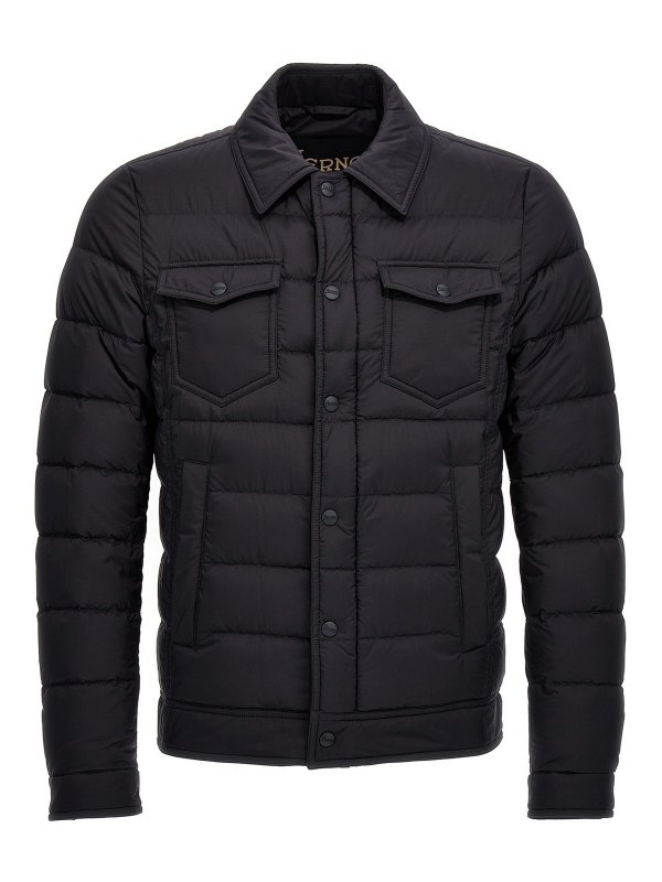 HERNO: padded jackets - denim jacket down jacket