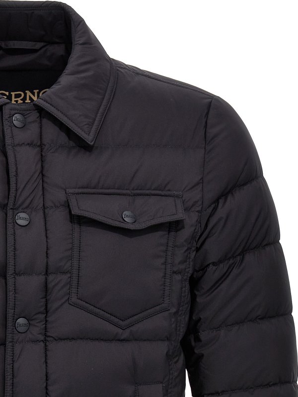 The Best Shops HERNO: padded jackets - denim jacket down jacket