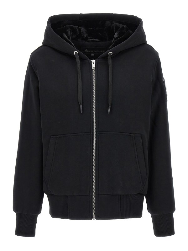 MOOSE KNUCKLES: Sudaderas y suéteres - Sudadera - Negro