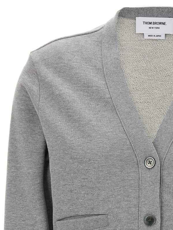 The Best Shops THOM BROWNE: Cardigans - Cardigan - Gris