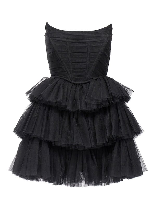 19:13 DRESSCODE: knee length dresses - Flounced tulle dress