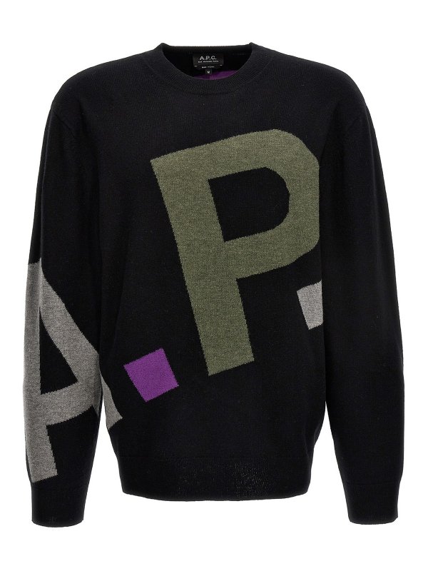A.P.C.: crew necks - Logo sweater