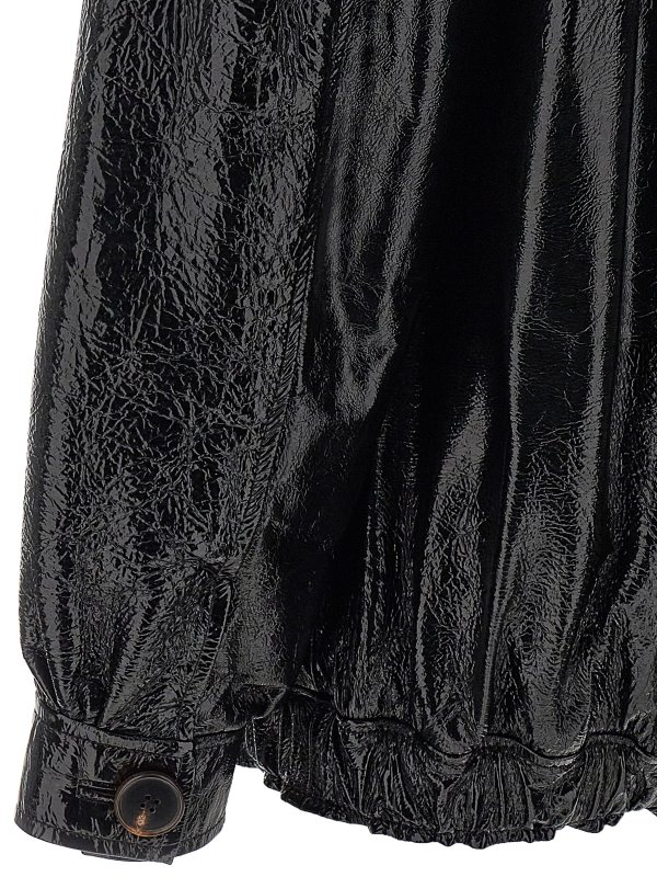Leather bomber jacket shop online: ALESSANDRA RICH