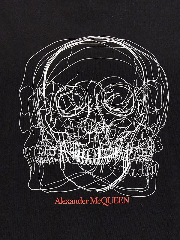 Tシャツ - 黒 shop online: ALEXANDER MCQUEEN