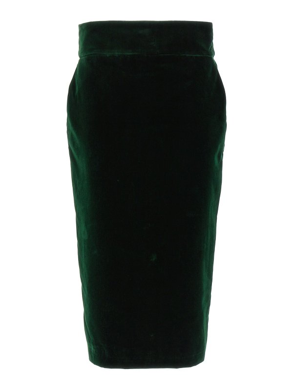 ALEXANDRE VAUTHIER: Knee length skirts & Midi - Velvet midi skirt