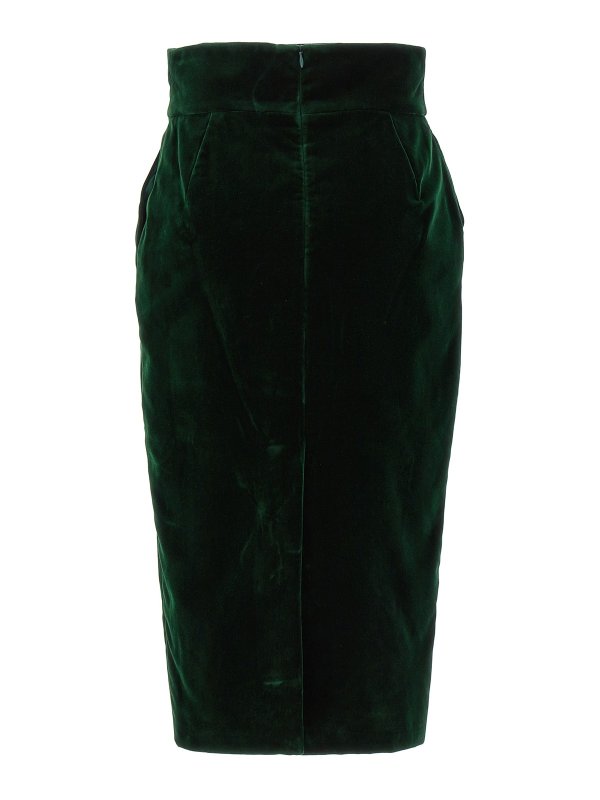 ALEXANDRE VAUTHIER: Knee length skirts & Midi online - Velvet midi skirt