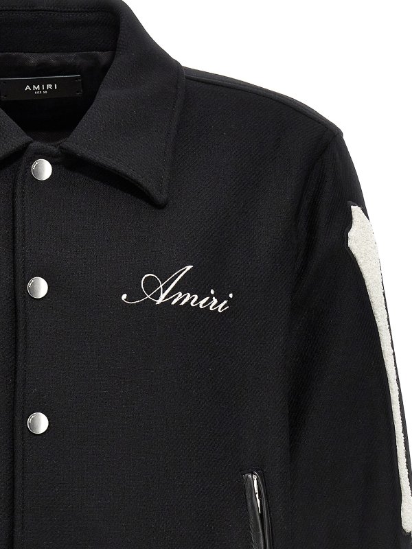 Bones varsity bomber jacket shop online: AMIRI
