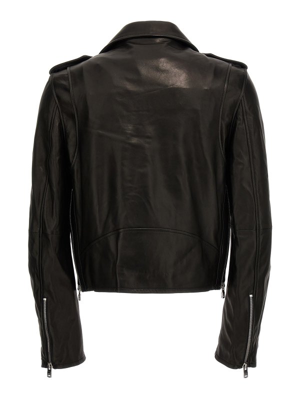 The Best Shops AMIRI: レザージャケット - レザージャケット - 黒