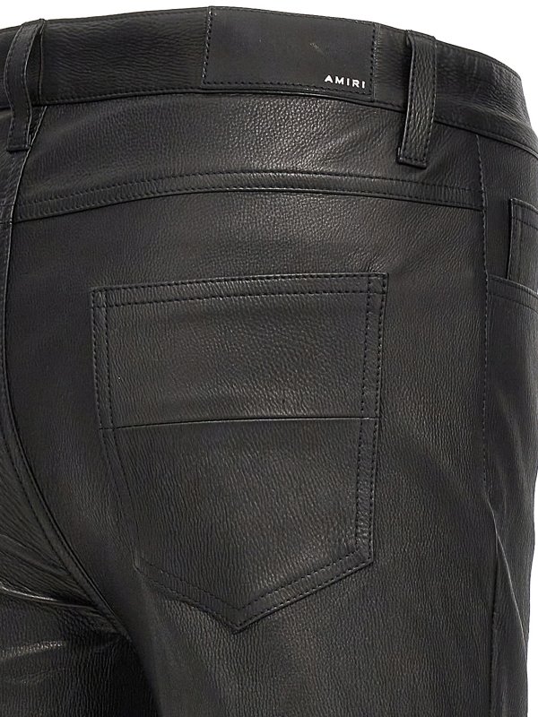 Leather pants shop online: AMIRI