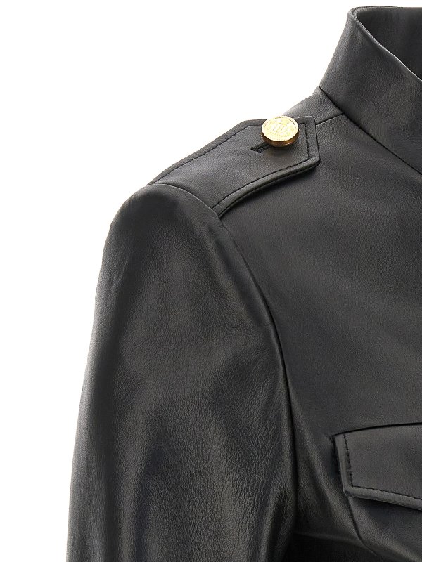 Blouson En Cuir - Noir shop online: BALLY