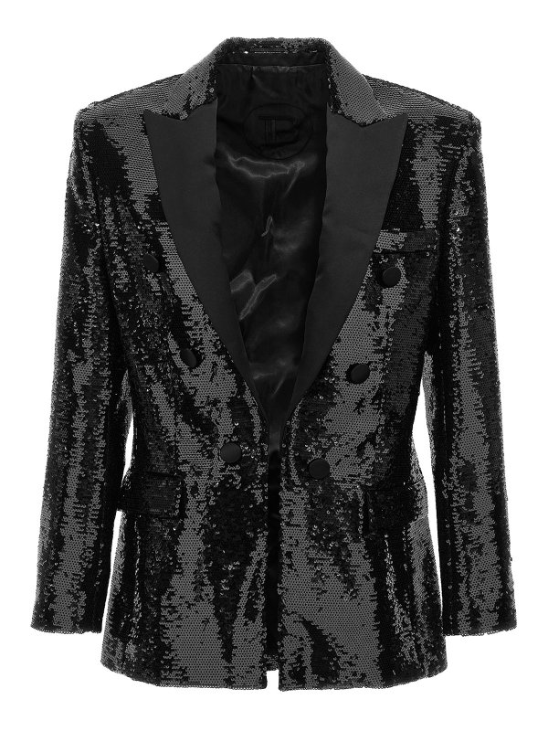 Balmain: blazers - Sequin blazer jacket