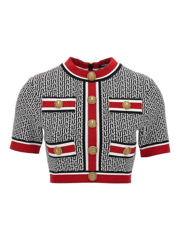 Balmain: Tops & Tank tops - cropped top