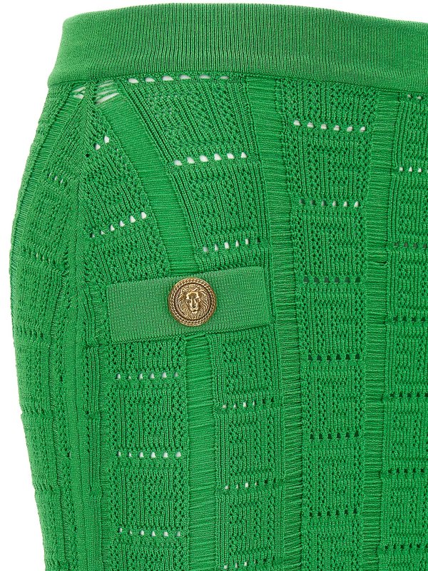 monogram skirt shop online: Balmain