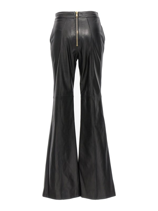 Balmain: leather trousers online - Leather pants