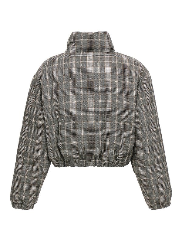 BRUNELLO CUCINELLI: padded jackets online - Checkered sequin down jacket