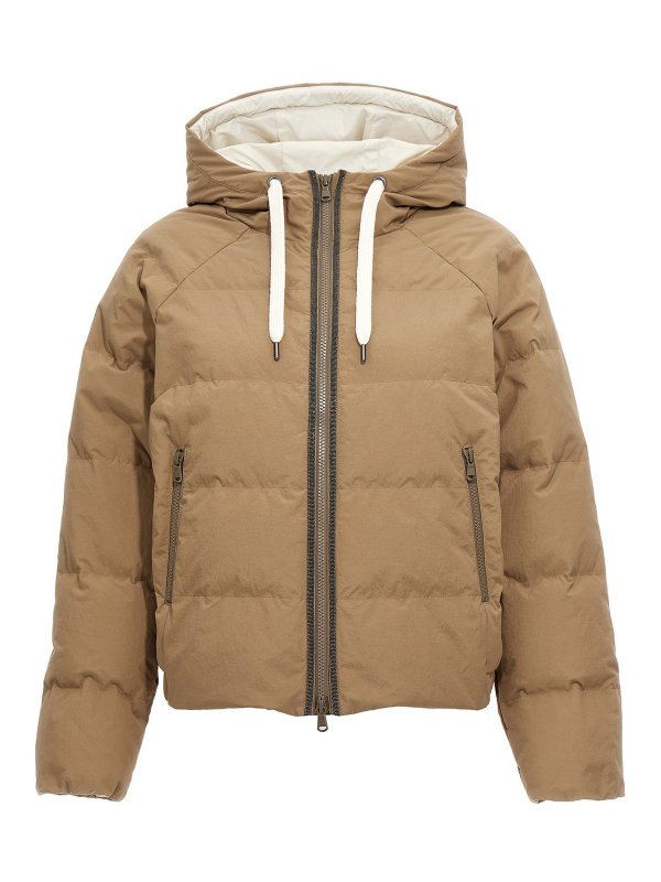 BRUNELLO CUCINELLI: padded jackets - Monile hooded down jacket