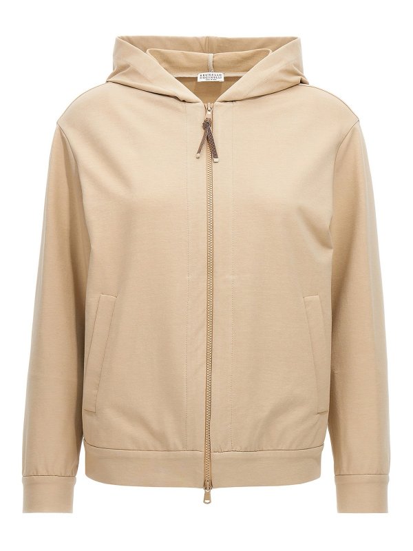 BRUNELLO CUCINELLI: Sweatshirts und Pullover - Sweatshirt - Beige