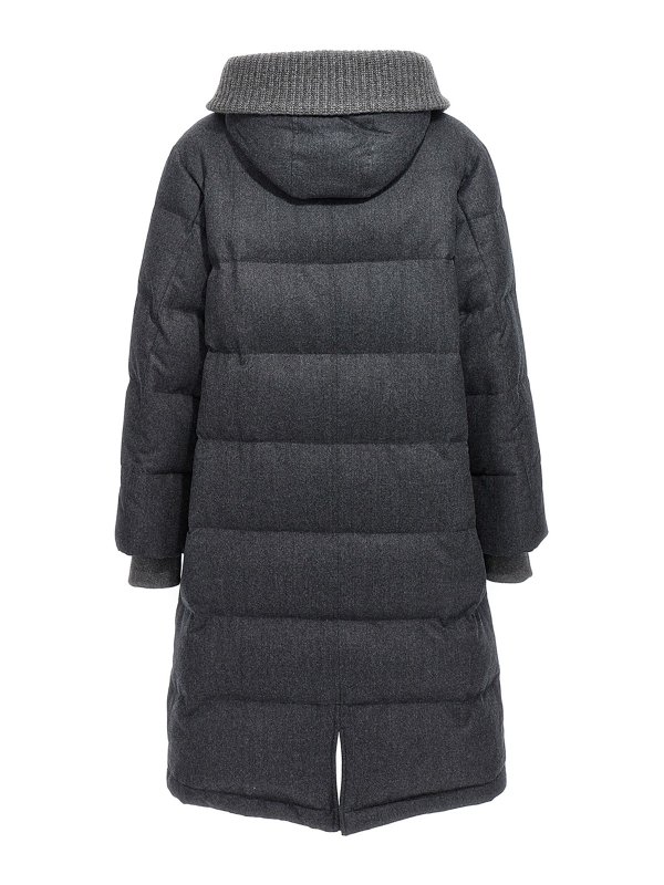 BRUNELLO CUCINELLI: padded jackets online - Long wool down jacket