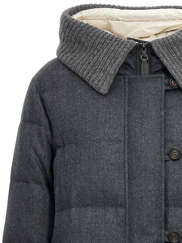 The Best Shops BRUNELLO CUCINELLI: padded jackets - Long wool down jacket