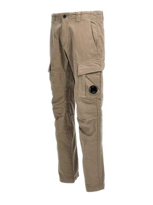 The Best Shops C.P. COMPANY: casual trousers - Logo badge cargo pants