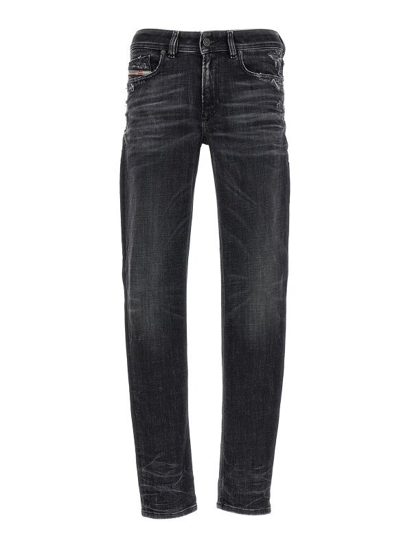 DIESEL: Jeans Rectos - Vaqueros Rectos - Negro