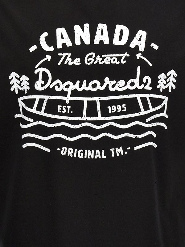 Logo print T-shirt shop online: DSQUARED2