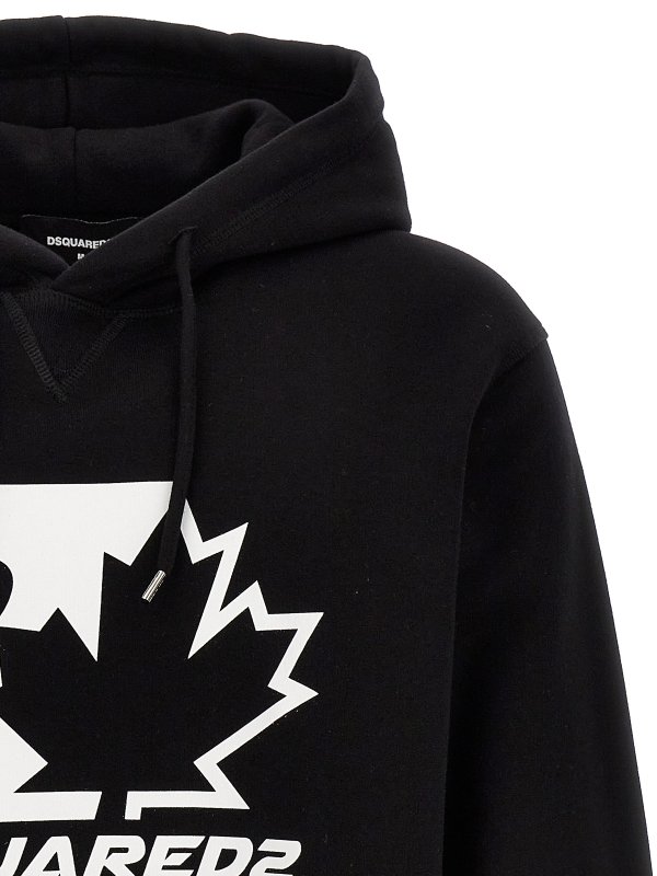 The Best Shops DSQUARED2: Sweatshirts & Sweaters - cool fit hoodie