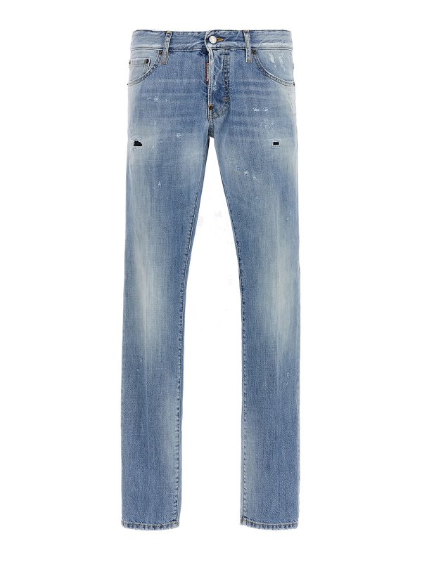 DSQUARED2: straight leg jeans - Slim jeans