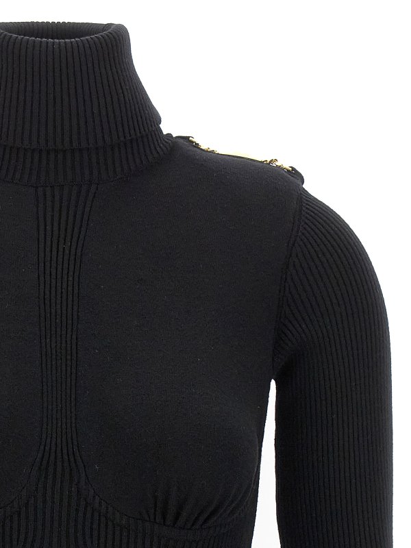 The Best Shops ELISABETTA FRANCHI: knee length dresses - Chain detail dress