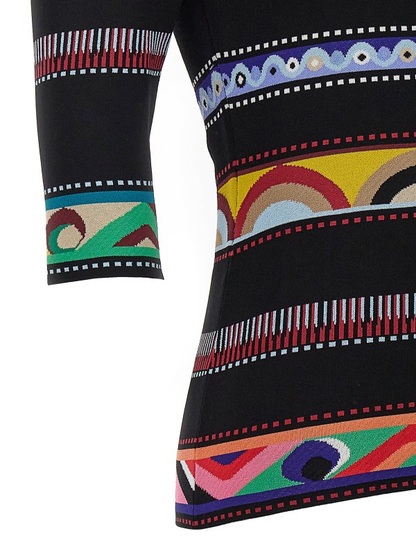 Jacquard patterned top shop online: EMILIO PUCCI