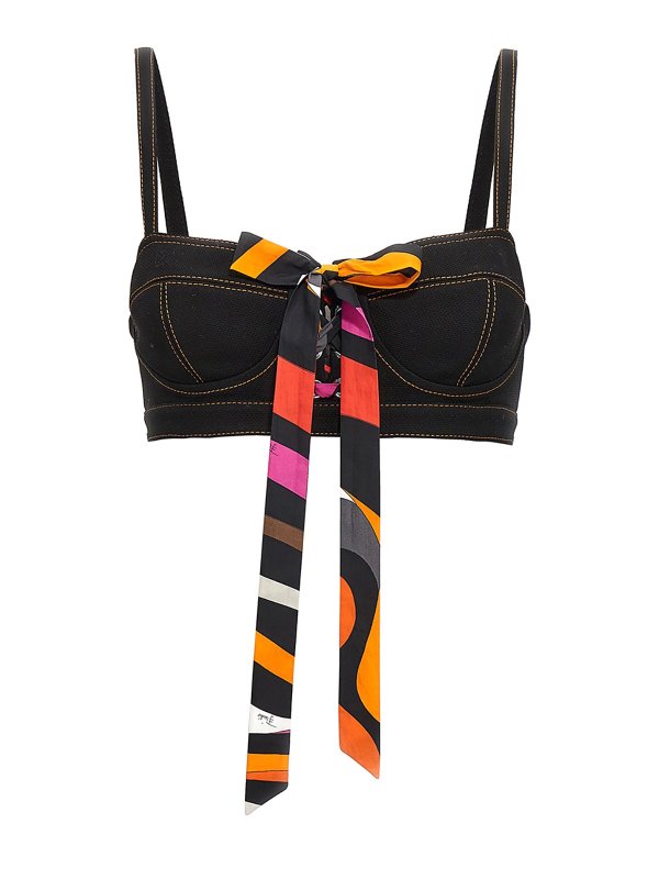 EMILIO PUCCI: トップス＆タンクトップ - トップ/タンクトップ - 黒